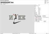 Nike Basket V3 Embroidery File 6 sizes