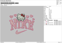 nike kitty 03 Embroidery