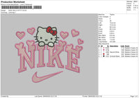 nike kitty 03 Embroidery
