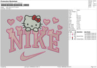 nike kitty 03 Embroidery