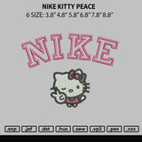Nike Kitty Peace Embroidery File 6 sizes