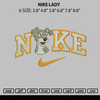 Nike Lady Embroidery File 6 sizes