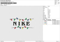 Nike Lamp Xmas Embroidery