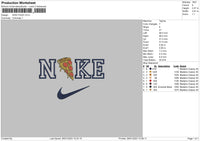 Nike Pizza Embroidery File 6 sizes