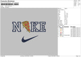 Nike Pizza Embroidery File 6 sizes