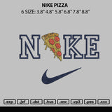 Nike Pizza Embroidery File 6 sizes