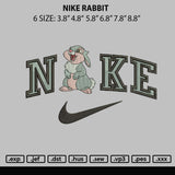 Nike Rabbit Embroidery File 6 sizes
