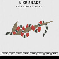 NIKE SNAKE Embroidery