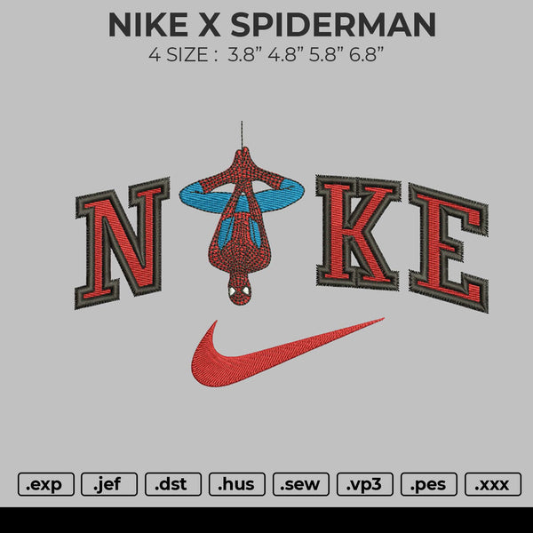 Nike Spiderman Embroidery