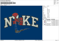 Nike Spider V5 Embroidery File 6 sizes
