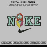 Nike Sally Halloween Embroidery File 6 sizes