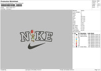 Nike Toad Embroidery File 6 sizes