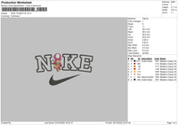 Nike Toadette Embroidery File 6 sizes
