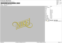 Nike Typography V2 Embroidery File 6 sizes