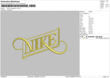 Nike Typography V2 Embroidery File 6 sizes