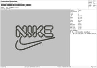 Nike Typography V4 Embroidery File 6 sizes