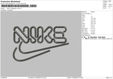 Nike Typography V4 Embroidery File 6 sizes