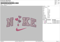 Nike With Ballons Embroidery