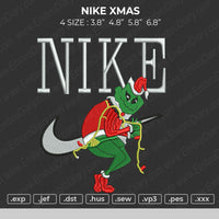 Nike GRINCH Xmas Embroidery