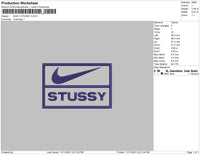 Nike X Stussy Embroidery