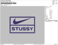 Nike X Stussy Embroidery