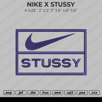 Nike X Stussy Embroidery