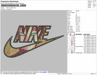Gaara X Nike embroidery