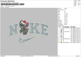 Nike Stitch Xmas 02 Embroidery FIle 6 sizes