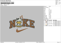 Nike Cow V3 Embroidery File 6 sizes