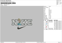 Nike Elsa v2 Embroidery File 6 sizes