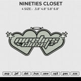 NINETIES CLOSET Embroidery