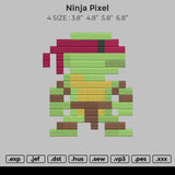 Ninja Pixel Embroidery