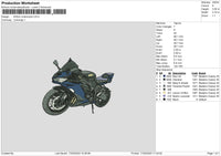 Ninja Motor Embroidery File 6 sizes