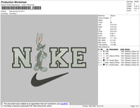 Nike Bugs Bunny Embroidery