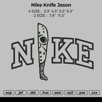 Nike Knife Jason Embroidery