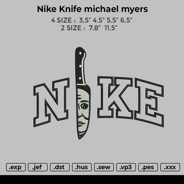 Nike Knife Michael Myers Embroidery
