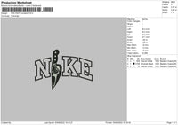 Nike Knife Scream Embroidery