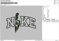 Nike Knife Scream Embroidery