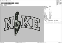 Nike Knife Scream Embroidery