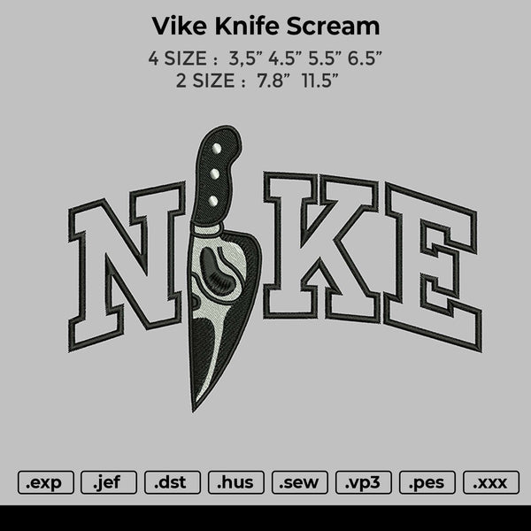 Nike Knife Scream Embroidery