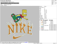 Nike Flame Bart Simpson