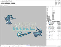 Nike Shark Embroidery