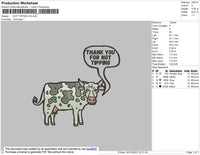 NOT TIPPING COW