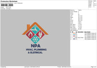 Npa Embroidery File 6 sizes