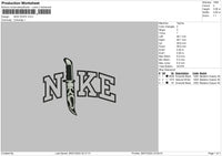 Nike Knife Embroidery