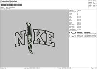 Nike Knife Embroidery
