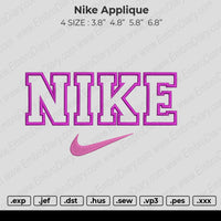 Nike Applique Embroidery