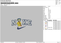 Nike Caroline V3 Embroidery File 6 sizes