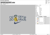 Nike Caroline V3 Embroidery File 6 sizes