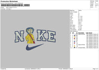 Nike Caroline V3 Embroidery File 6 sizes